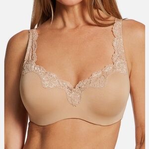 Le Mystery Women's Tisha Lace Bra - Natural Size 44DDD/F NWT